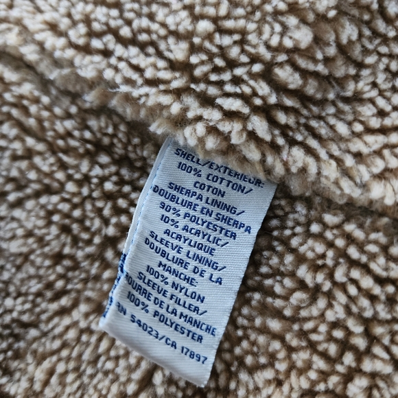 Vintage Old Navy Denim Sherpa Full Zipper Buttons Jacket Coat Size Women's XS - Picture 10 of 10